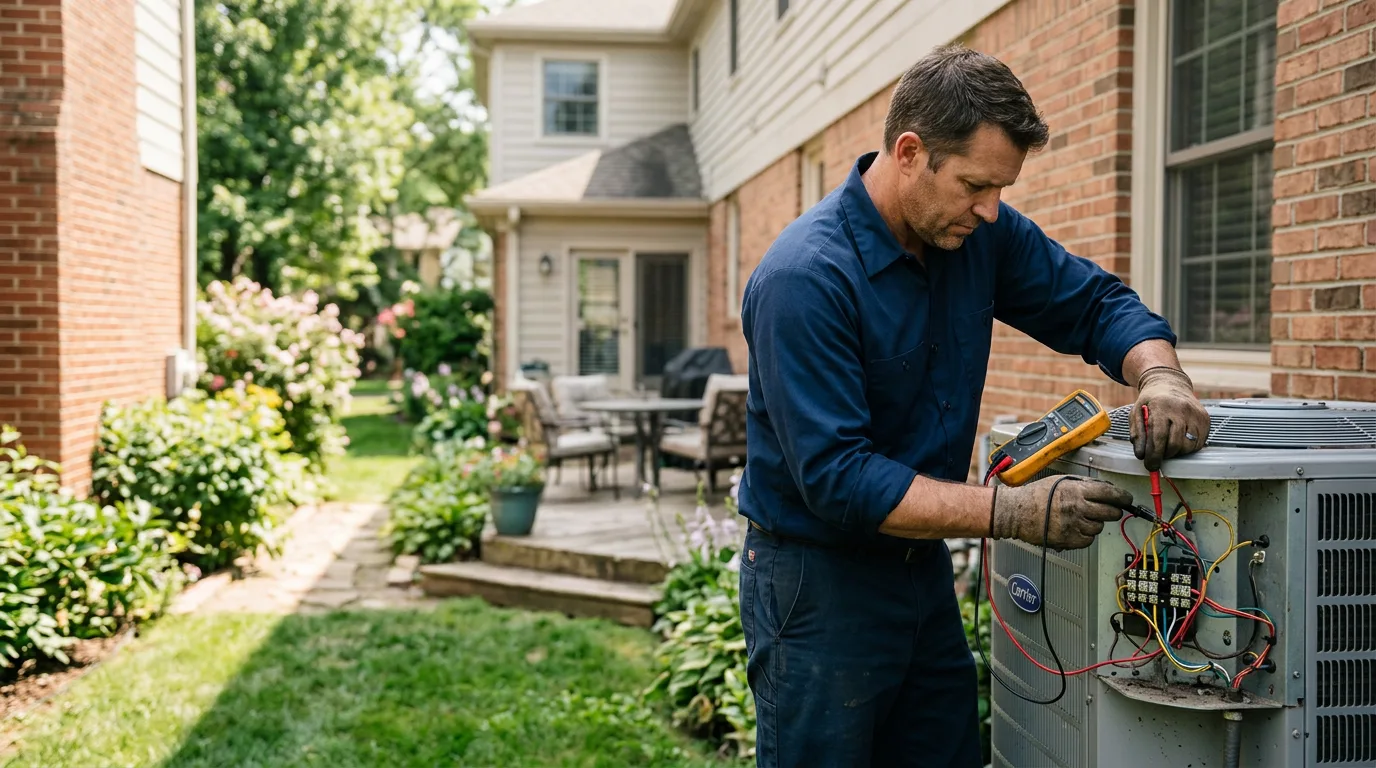 HVAC technician working near Rotan, TX